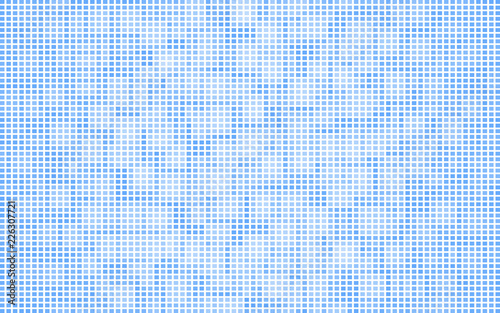 Blue pixel poster. Banner blue squares mosaic transparency. Abstract color blue background pattern for design. Aqua halftone effect. Abstract grunge textures. Vector illustration eps10.