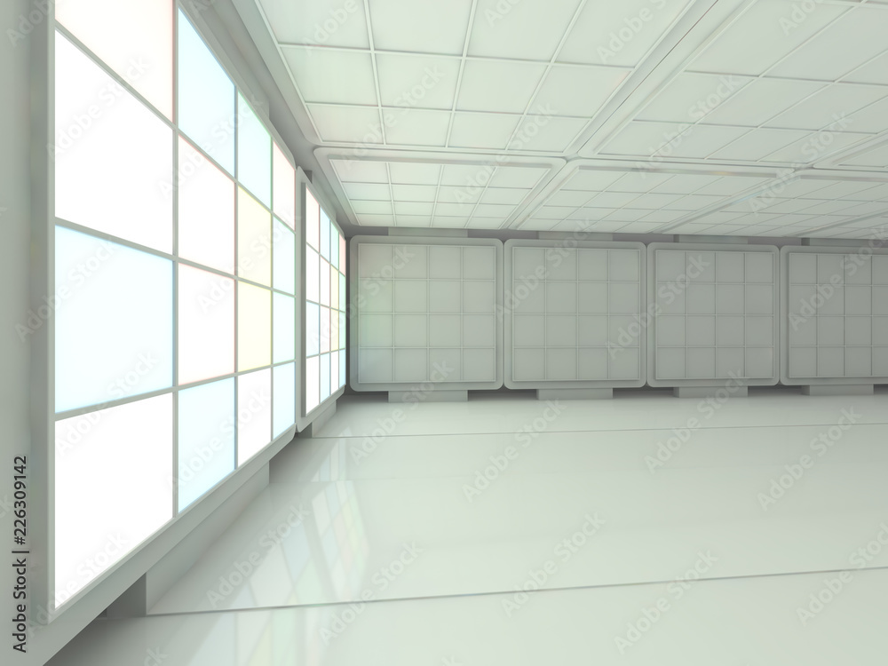 Abstract modern architecture background. 3D rendering Abstract modern architecture background. 3D rendering