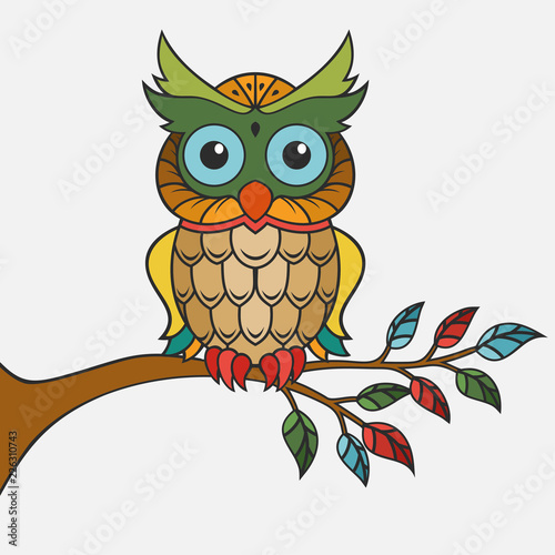 Colorful owl design