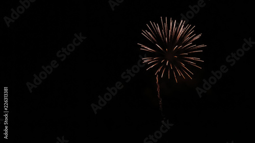 firework display at night