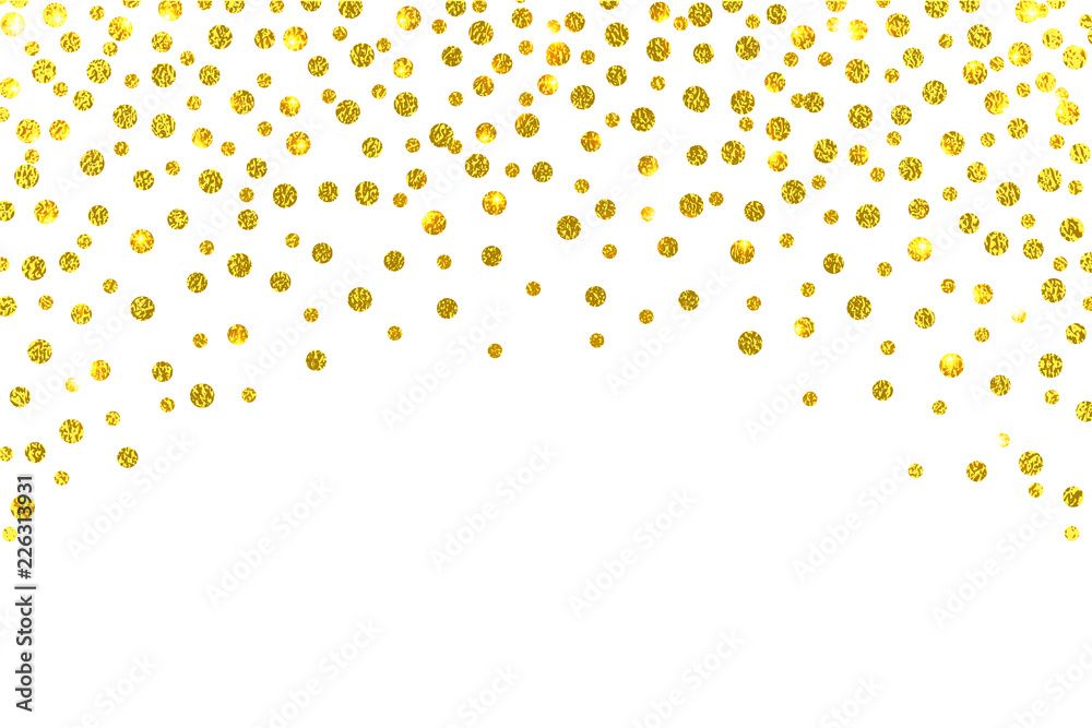 Gold Glitter Dots