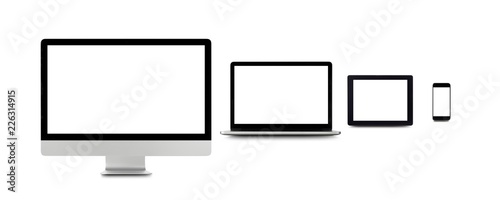Blank digital device screens