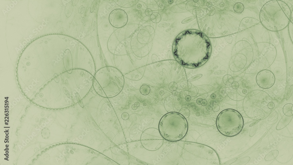 Amorphe Ringe und Formen - Monochromer Hintergrund - Pistaziengrün Amorphe Ringe und Formen - Monochromer Hintergrund - Pistaziengrün