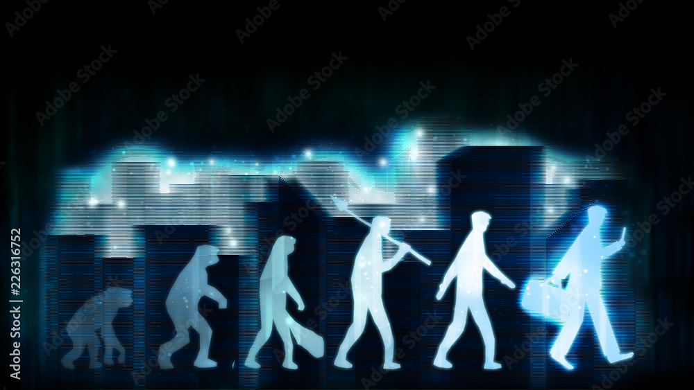 Future evolution change of human resources employee work labor ...