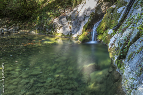 Montenars  Tulin waterfall. Orvenco stream