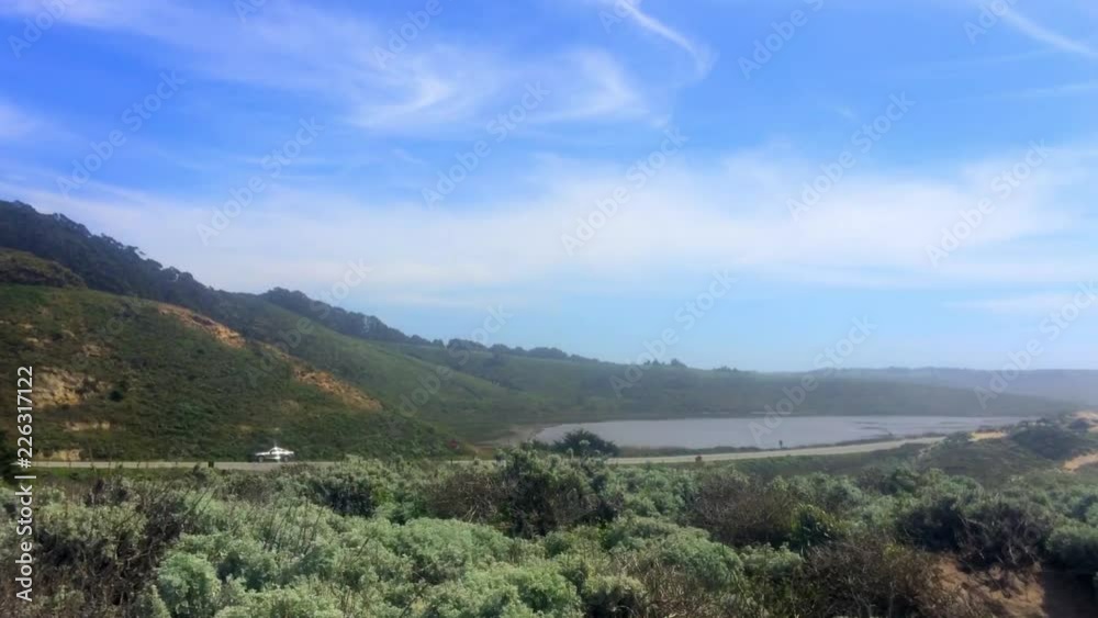 The Pacific Ocean from Highway One, at the Big Sur area, in California, United States. The Pacific Ocean from Highway One, at the Big Sur area, in California, United States.