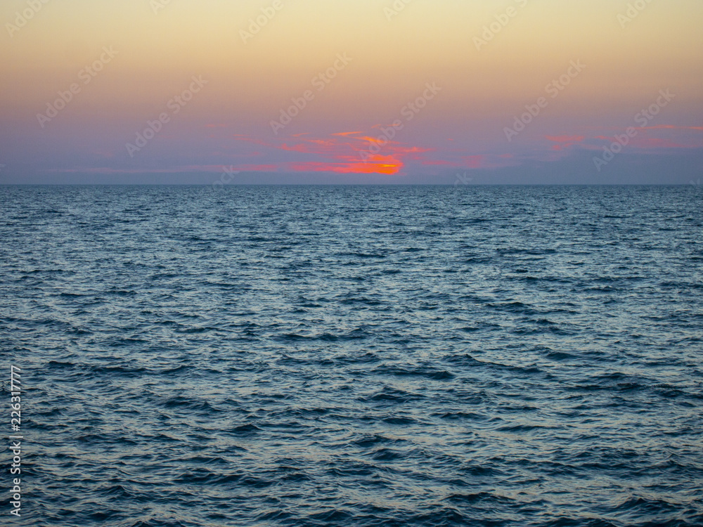Fototapeta premium sunset on the sea