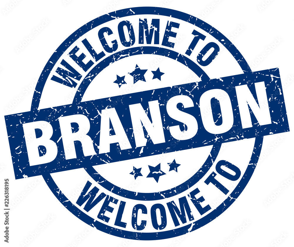 welcome to Branson blue stamp