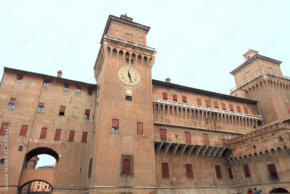 castle of Ferrara in Italy 