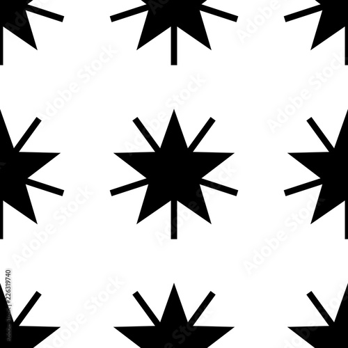 Christmas seamless background with stars, vector illustration