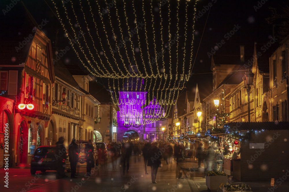 Rues de Rosheim illuminées pour Noël