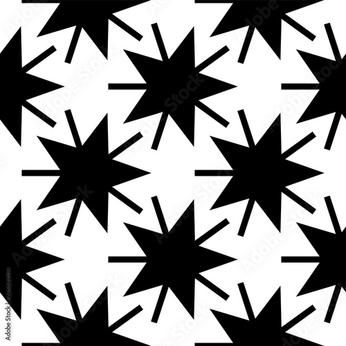 Christmas seamless background with stars, vector illustration