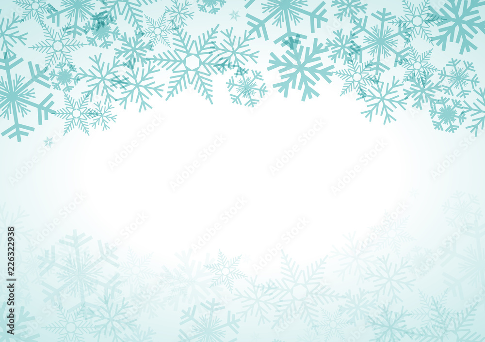 Vector Winter Background. A cold Christmas with snowfall and ice crystals Vector Winter Background. A cold Christmas with snowfall and ice crystals