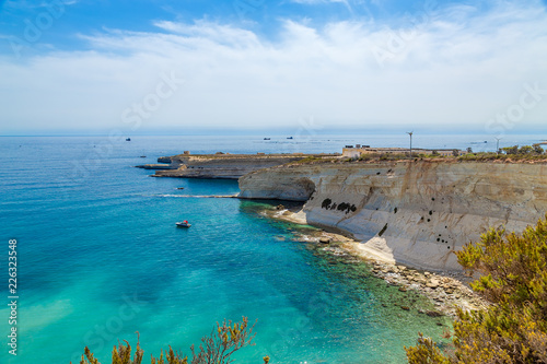 Malta. The picturesque bay in the southeast