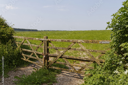 gate to british farmland