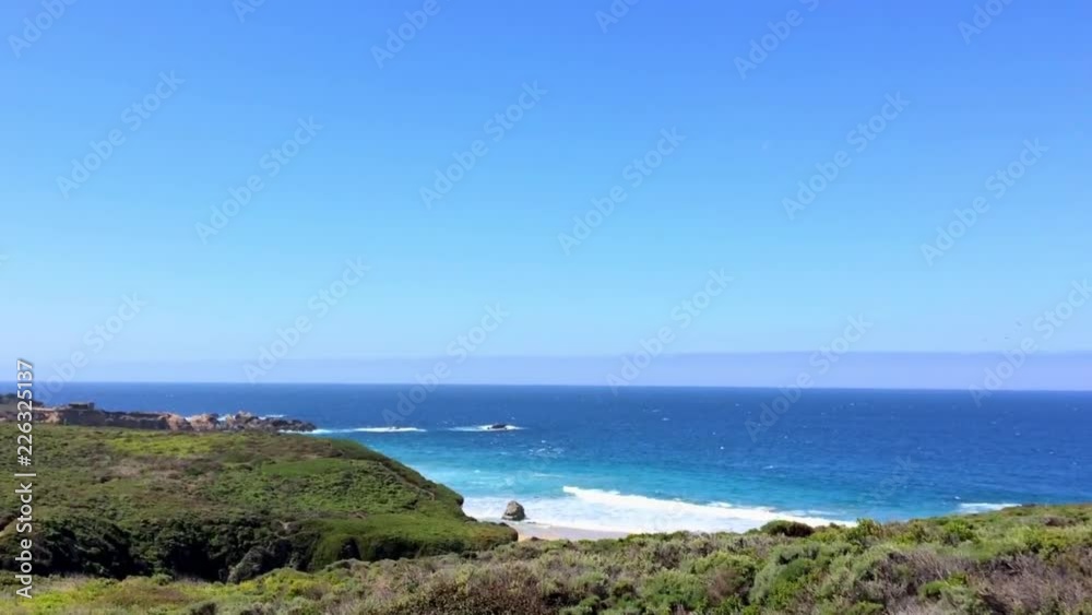 The Pacific Ocean from Highway One, at the Big Sur area, in California, United States. The Pacific Ocean from Highway One, at the Big Sur area, in California, United States.