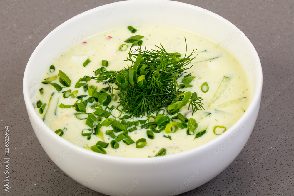 Okroshka soup with kefir Okroshka soup with kefir