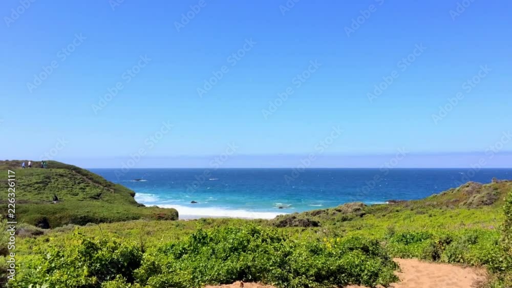The Pacific Ocean from Highway One, at the Big Sur area, in California, United States. The Pacific Ocean from Highway One, at the Big Sur area, in California, United States.