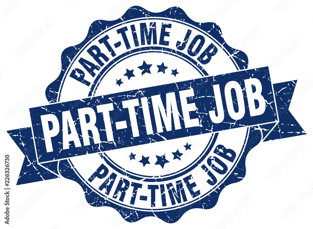 Fototapeta premium part-time job stamp. sign. seal