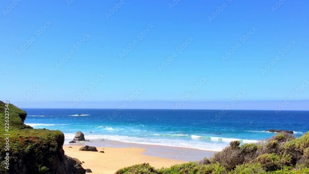 The Pacific Ocean from Highway One, at the Big Sur area, in California, United States. The Pacific Ocean from Highway One, at the Big Sur area, in California, United States.