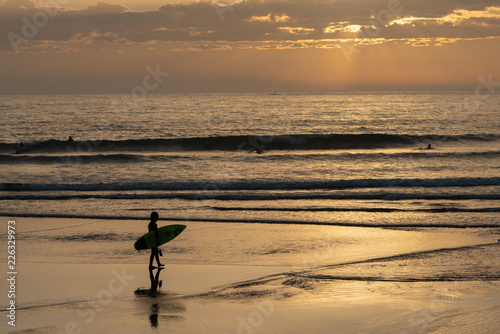 The start of the day, Miyagi,Motoyoshi-town,Japan photo