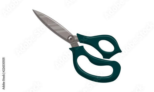 Scissor Template Vector Isolated Color