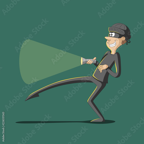 Thief With Flashlight