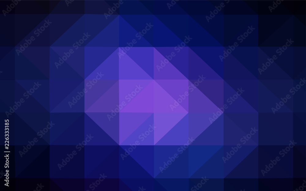 Dark BLUE vector polygonal pattern. Dark BLUE vector polygonal pattern.