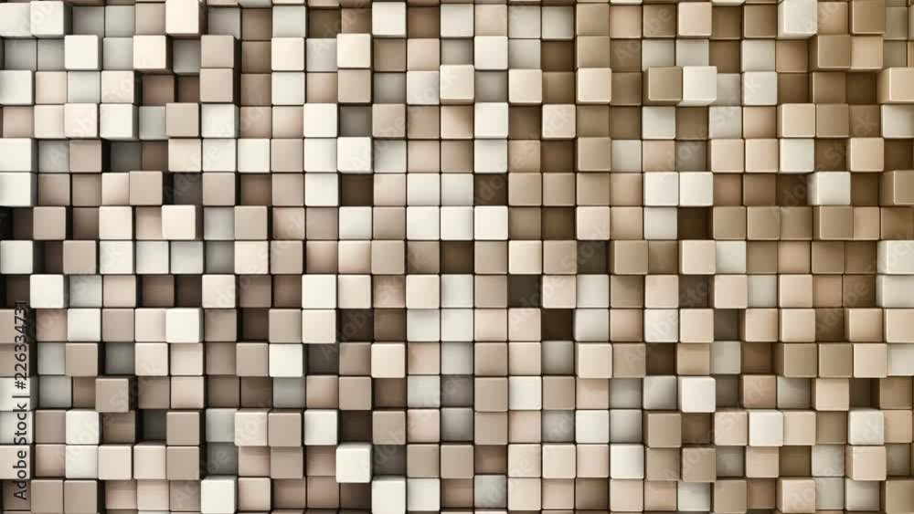 Abstract background with animation of wave mosaic of squares. Technological backdrop. Animation of seamless loop. Abstract background with animation of wave mosaic of squares. Technological backdrop. Animation of seamless loop.