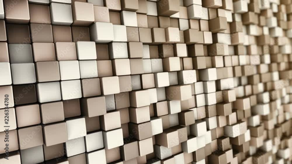 Abstract background with animation of wave mosaic of squares. Technological backdrop. Animation of seamless loop. Abstract background with animation of wave mosaic of squares. Technological backdrop. Animation of seamless loop.