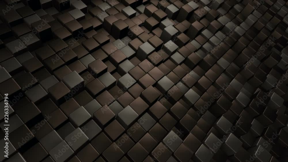 Abstract background with animation of wave mosaic of squares. Technological backdrop. Animation of seamless loop. Abstract background with animation of wave mosaic of squares. Technological backdrop. Animation of seamless loop.