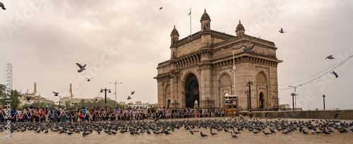The Gateway of India on a monsoon day photo