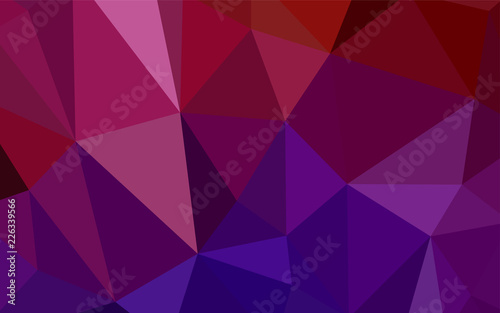 Dark Pink, Yellow vector abstract polygonal pattern.