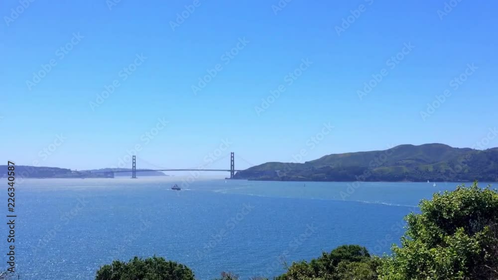 The Golden Gate Bridge from the Angel Island, San Francisco, California, USA The Golden Gate Bridge from the Angel Island, San Francisco, California, USA