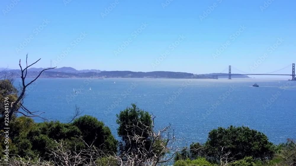 The Golden Gate Bridge from the Angel Island, San Francisco, California, USA The Golden Gate Bridge from the Angel Island, San Francisco, California, USA
