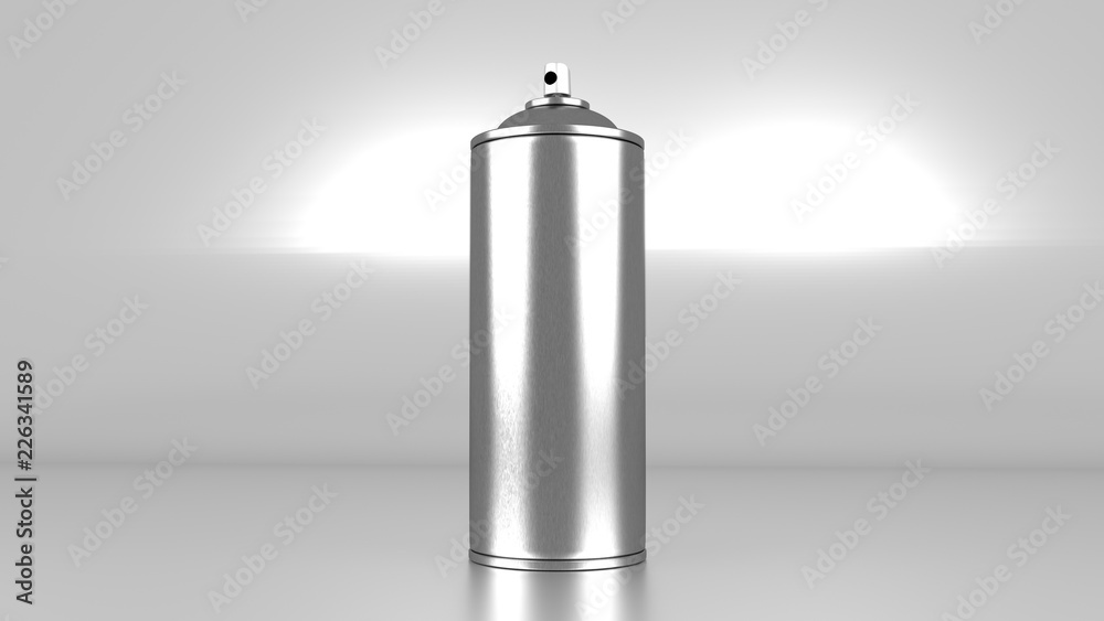 Aerosol can isolated without label