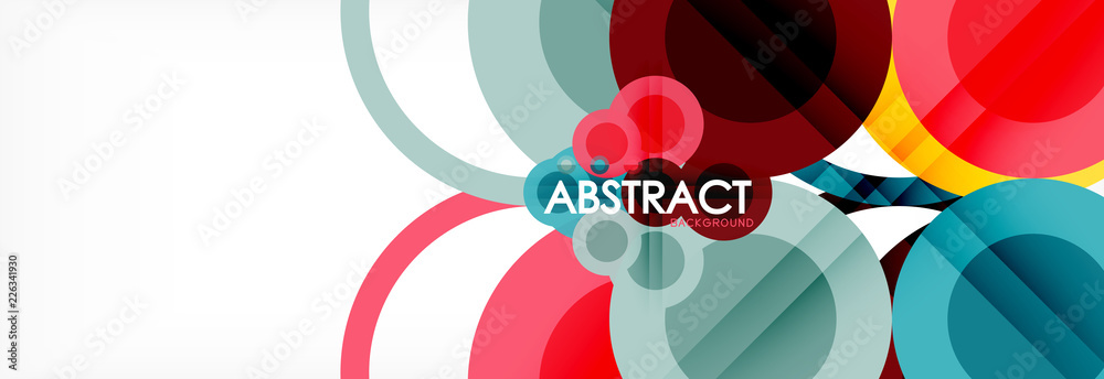 Circle composition abstract background Circle composition abstract background