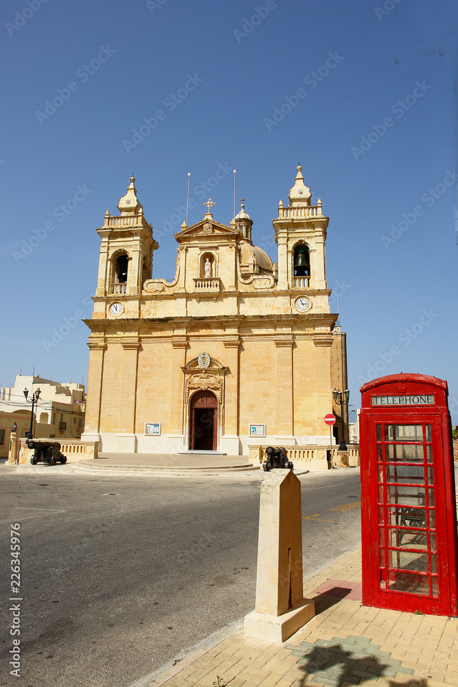 Fototapeta premium Corpus Christi Church in Għasri, in Gozo, Malta 