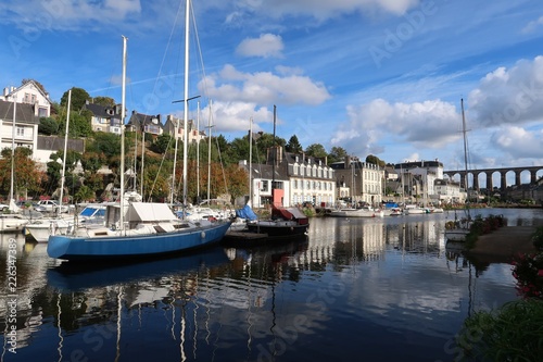 Port de Morlaix, en Bretagne (France)