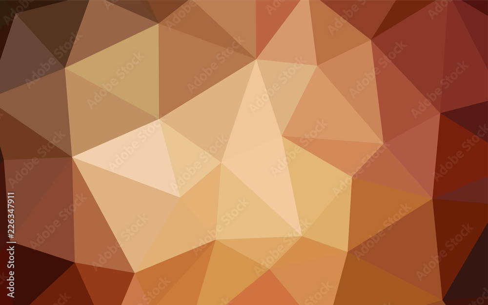 Dark Orange vector shining triangular cover. Dark Orange vector shining triangular cover.