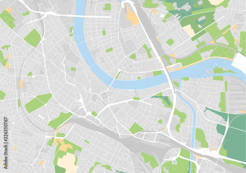 Vektor Stadtplan von Basel