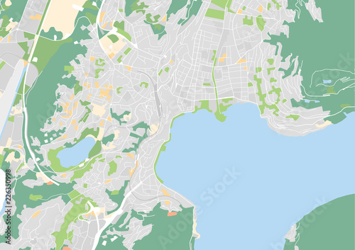 Vektor Stadtplan von Lugano