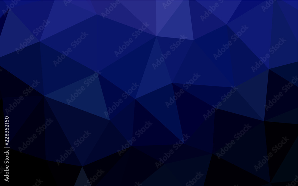 Dark BLUE vector abstract polygonal background. Dark BLUE vector abstract polygonal background.