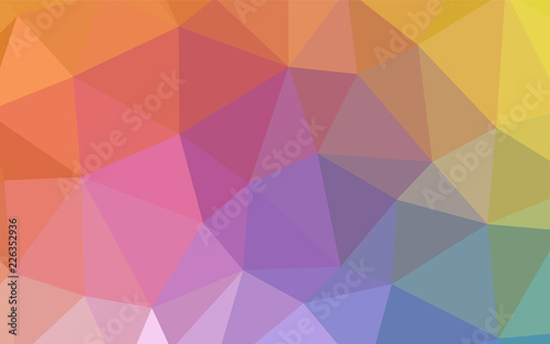 Light Multicolor vector polygon abstract background.