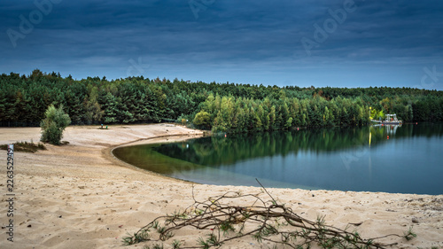 Langzeitbelichtung am Silbersee II in Haltern am See, Deutschland photo