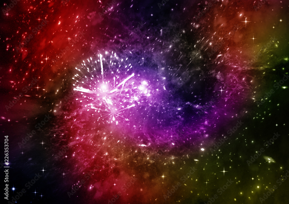 Fototapeta premium galaxy in a free space