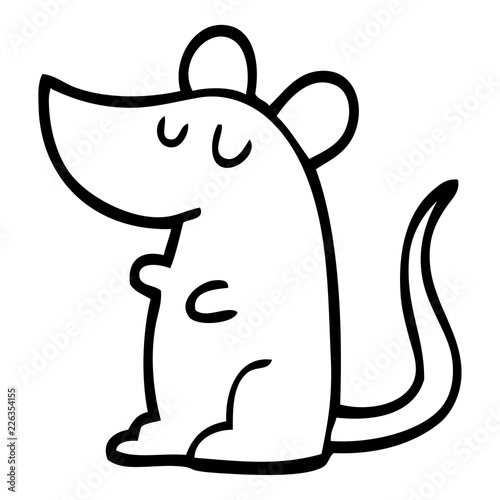 black and white cartoon mouse