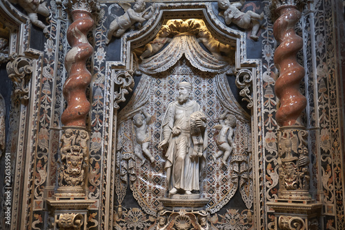 Monreale, Italy - September 11, 2018 : View of Chapel of the Holy Crucifix