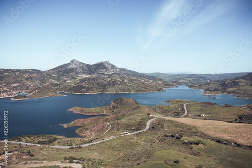 Panorama view over lake 2