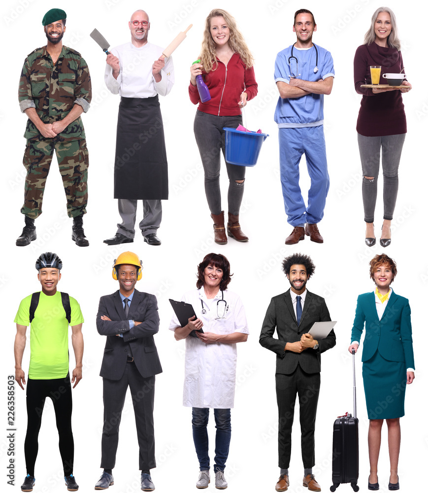 Obraz premium Group of people with different professions